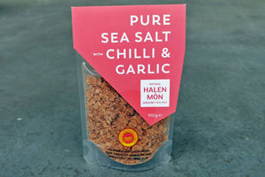 Pure Sea Salt with Chilli & Garlic - Hodmedod's British Pulses & Grains